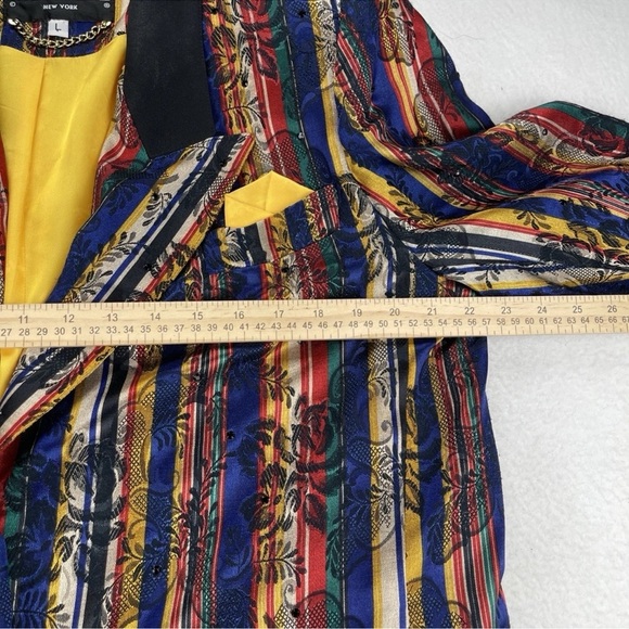 Criscione Sz L Brocade Floral Vintage Embellished Jacket Blazer Made In USA - Picture 10 of 16